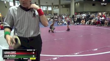 65 lbs Semifinal - Caleb Burch, Gladiator Academy vs Logan Forst, Predator Wrestling