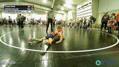 58 lbs Consi Of 4 - Logan Spain, Raw Wrestling Club vs Weston Pulliam, Team Tulsa Wrestling Club