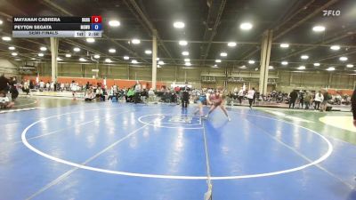 140 lbs Semifinal - Mayanah Cabrera, Doughgirls - GHSE vs Peyton Segata, MGW Surge - GHSE