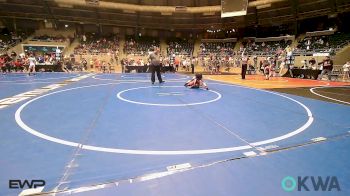46 lbs 3rd Place - Waylon Pearson, Barnsdall Youth Wrestling vs Greyson Summitt, Wolfpak Wrestling