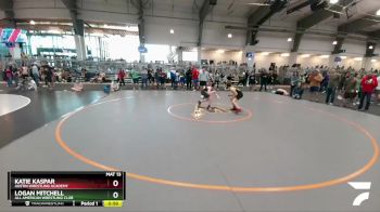 100 lbs Champ. Round 1 - Logan Mitchell, All American Wrestling Club vs Katie Kaspar, Austin Wrestling Academy