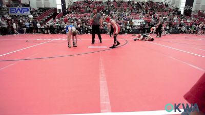 75 lbs Quarterfinal - Hailen Hiner, Pawnee Wrestling Club vs Grayson Wolf, Wolfpak Wrestling