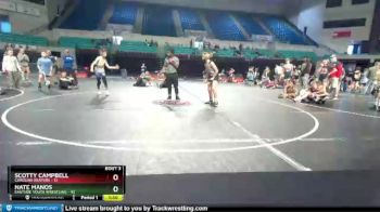 85 lbs Round 3 (3 Team) - Nate Manos, Eastside Youth Wrestling vs Scotty Campbell, Carolina Reapers