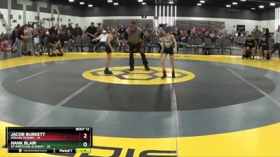 55 lbs Placement Matches (8 Team) - Hank Blair, CP Wrestling Academy vs Jacob Burkett, Steller Trained