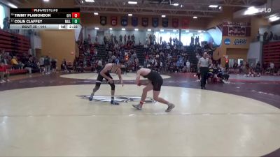 141 lbs Champ. Round 2 - Timmy Plamondon, Grand View (Iowa) vs Colin Claffey, Millikin