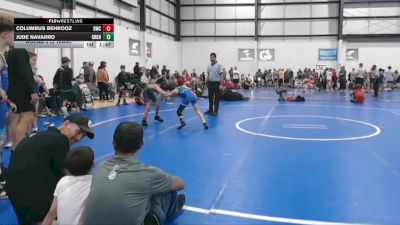 65 lbs Round 3 (3 Team) - Columbus Behrooz, BLACKHAWK WRESTLING CLUB vs Jude Navarro, GREAT NECK WRESTLING CLUB GREEN