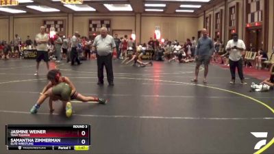 76 lbs Round 3 - Samantha Zimmerman, Elite Wrestling vs Jasmine Weiner, Team Tugman