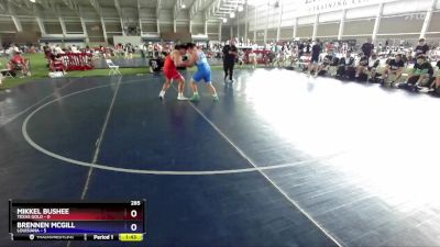 285 lbs Round 2 (8 Team) - Mikkel Bushee, Texas Gold vs Brennen McGill, Louisiana