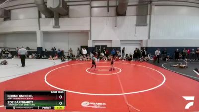 50 lbs Cons. Round 4 - Boone Knochel, Apex Grappling Academy vs Zoe Barnhardt, Takedown-City Wrestling