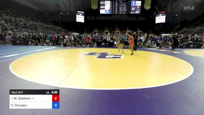 110 lbs Round Of 64 - Mia Goodwin, VA vs Courtni Chuway, IL