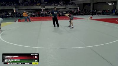130 lbs Quarterfinal - Kyren Gansen, Pine Island vs Brayden Krank, Roseau