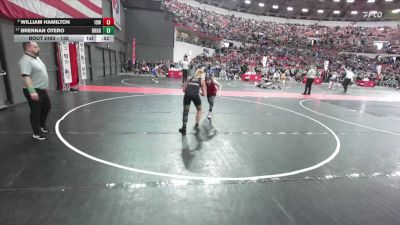 130 lbs Cons. Round 2 - William Hamilton, Iowa-Grant/Highland vs Brennan Otero, Coleman Youth Wrestling