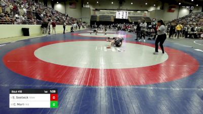 100 lbs Round Of 16 - Sawyer Seebeck, Teknique Wrestling vs Chase Mort, Five Star Savannah Wrestling