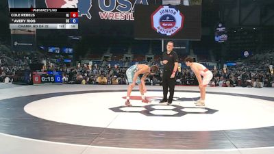 132 lbs Champ. Rd Of 32 - Cole Rebels, New Jersey vs Avery Rios, Oklahoma
