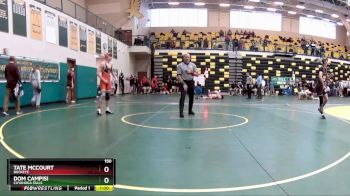 150 lbs Cons. Round 3 - Dom Campisi, CUYAHOGA FALLS vs Tate McCourt, BUCKEYE
