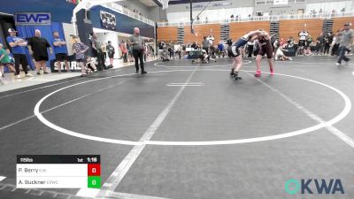 115 lbs Quarterfinal - Piper Berry, Elgin Wrestling vs Aislyn Buckner, El Reno Wrestling Club