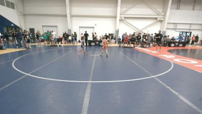 43-45 lbs Champ. Round 1 - Rylan Hackbarth, Bozeman Wrestling Club vs Isaiah Zapata, Betterman Elite Wrestling