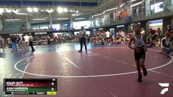 65 lbs Round 7 (8 Team) - Kolby Hutt, Techfall Wrestling Club vs Kash Harrison, Alabama Elite White