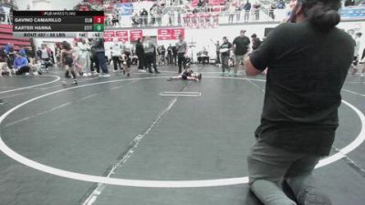 55 lbs Consolation - Gavino Camarillo, Clinton Youth Wrestling vs Karter Hanna, Standfast