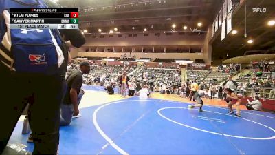 110 lbs 1st Place Match - Atlai Flores, Cyclone Youth Wrestling vs Sawyer Martin, Bauxite Mini Miners Wrestling