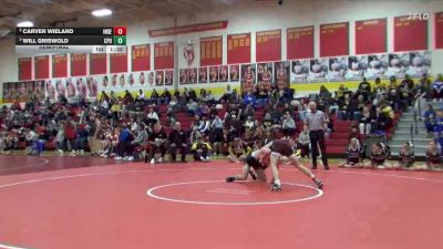 144 lbs Semifinal - Will Griswold, Center Point-Urbana vs Carver Wieland, Independence
