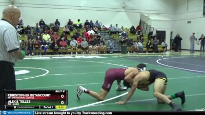 125 lbs Semifinal - Christopher Betancourt, Mt. San Antonio College vs Alexis Tellez, Rio Hondo