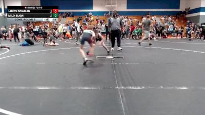 80 lbs Cons. Round 2 - Milo Sligh, Cobra Wrestling Club vs James Bowman, Mighty Warriors Wrestling Aca