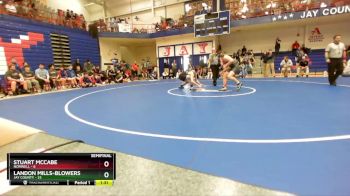 160 lbs Semis & Wb (16 Team) - Landon Mills-Blowers, Jay County vs Stuart McCabe, Norwell