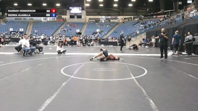 124 lbs Semifinal - Sierra Alamilla, Central Methodist University vs Hannah Henderson, Oklahoma State University
