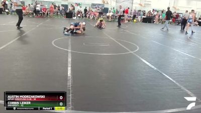 88-92 lbs Cons. Semi - Corbin Leiker, University vs Austin Modrzakowski, Ripley Wrestling Club