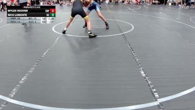 115 lbs Round 1 (4 Team) - Nico Lomonte, Wrecking Crew vs Myles Hoover, OMP