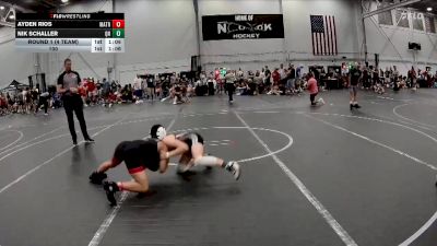 100 lbs Round 1 (4 Team) - Nik Schaller, Quaker Nation vs Ayden Rios, Mat Assassins Red