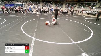 Quarterfinal - Braden Conley, Sperry Wrestling Club vs Robert French, Pirate Wrestling Club