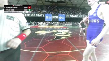 Boys 3A 144 lbs Cons. Round 7 - Dylan Rice, Edmonds-Woodway vs Jackson Syron, Cheney
