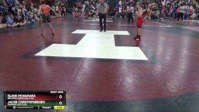 J-19 lbs Round 1 - Slade McNamara, Big Game Wrestling Club vs Jacob Christophersen, Warrior Mat Club