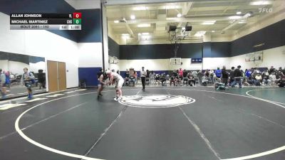 192 lbs Champ. Round 1 - Allan Johnson, Yorba Linda vs Michael Martinez, Carter High School