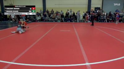 80 lbs Champ. Round 2 - Briggs Evans, Heartland Wrestling Academy vs Vincent Zeiher, Super D
