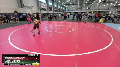 85 lbs 2nd Place Match - Iker Daniel Valencia, All American Wrestling Club vs Lucian Ukperaj, All American Wrestling Club