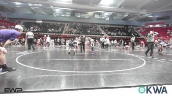 70 lbs Consolation - Clayton Merrell, Mannford Pirate Youth Wrestling vs Gauge Huffman, Northeast Take Down Club