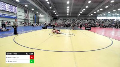 160 lbs Quarterfinal - Aidan Armbrust, VA vs Jackson Barron, MN
