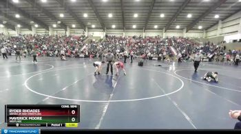 80 lbs Cons. Semi - Ryder Rhoades, Uintah Jr High Wrestling vs Maverick Moore, Westlake