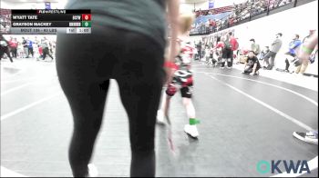 60 lbs Round Of 16 - Wyatt Tate, Bridge Creek Youth Wrestling vs Grayson Mackey, Skiatook Youth Wrestling