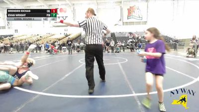 138 lbs Cons. Round 5 - Evan Wright, Pioneer Youth Wrestling vs Brenden Eichas, Club Not Listed