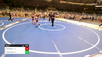 100 lbs Round Of 16 - Jackson Gardner, Duncan Demon Wrestling vs Elliott Schmidt, BAWC