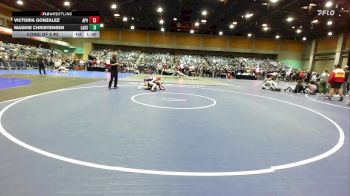 105 lbs Consi Of 8 #2 - Victoria Gonzalez, Apple Valley vs Maddie Christensen, Lassen