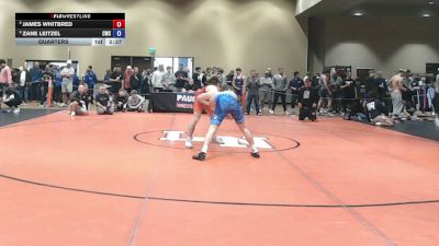 157 lbs Quarters - James Whitbred vs Zane Leitzel, Cavalier Wrestling Club