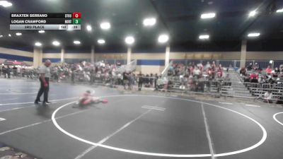 78 lbs 3rd Place - Braxten Serrano, Stout Wr Ac vs Logan Crawford, Northwest Elite