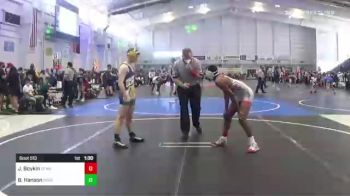 132 lbs Round Of 64 - Joshua Boykin, Cfwa@lhp vs Braydon Hanson, Rooster Savage