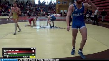 157 lbs Cons. Round 3 - Gabe McGeough, Coe vs Brock Radeke, Dubuque