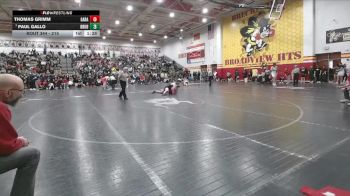 215 lbs Champ. Round 2 - Paul Gallo, Brecksville B vs Thomas Grimm, Garaway